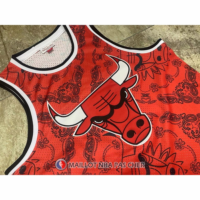 Maillot Chicago Bulls Michael Jordan NO 23 Mitchell & Ness 1996-97 Rouge2